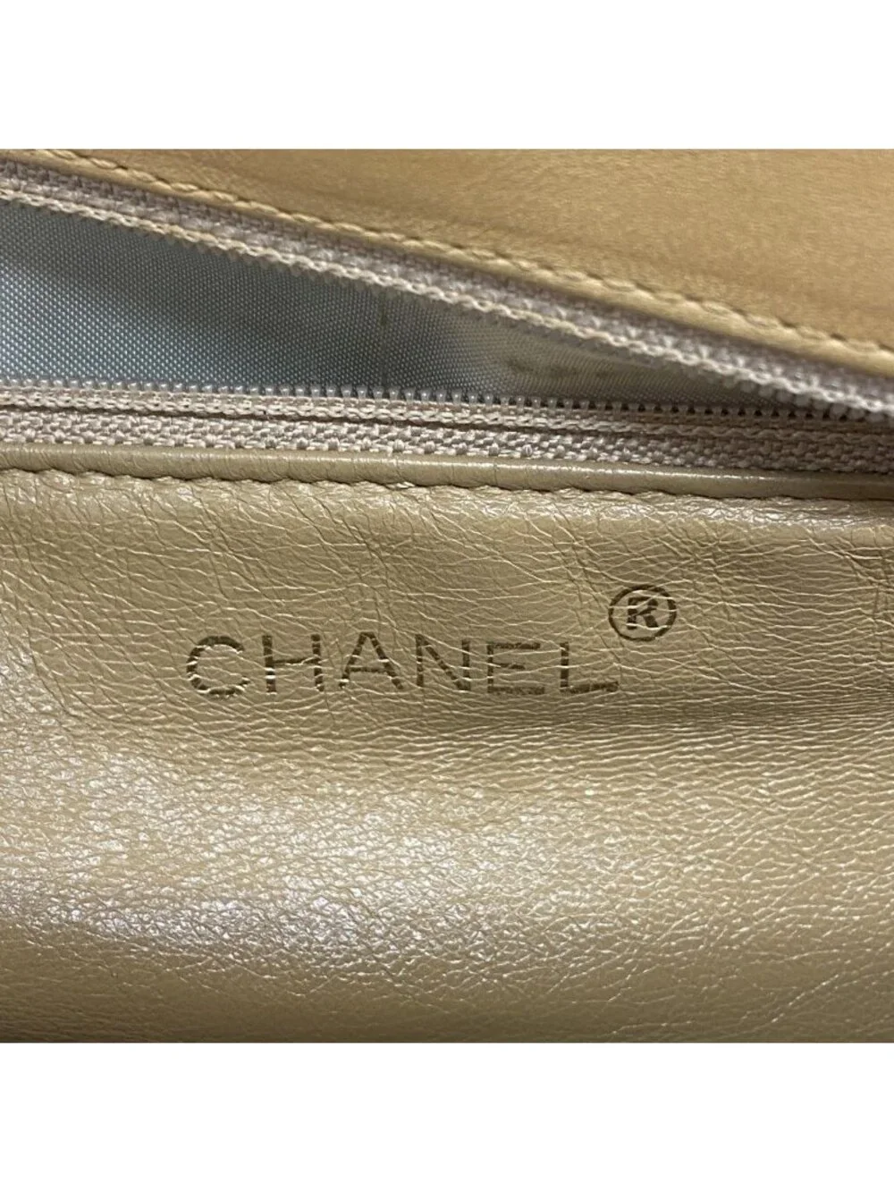 Chanel Handbag Quilted Leather Brown Gold